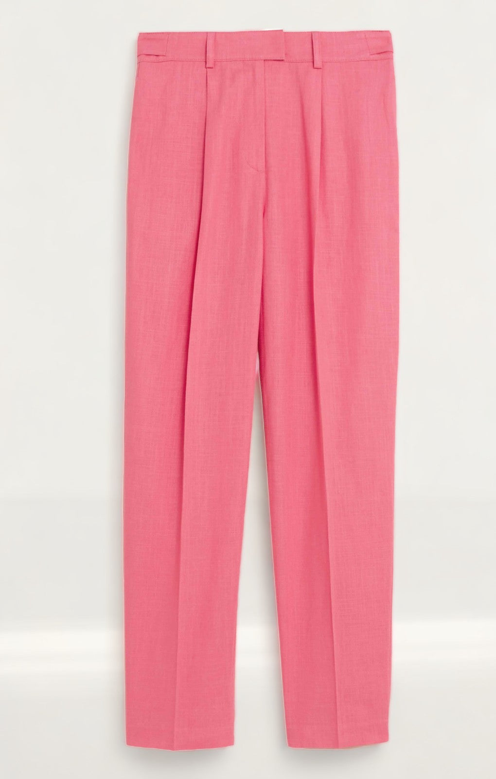 M&S Flamingo Linen Short Viscose Ruched Sleeve Blazer & Trousers product image