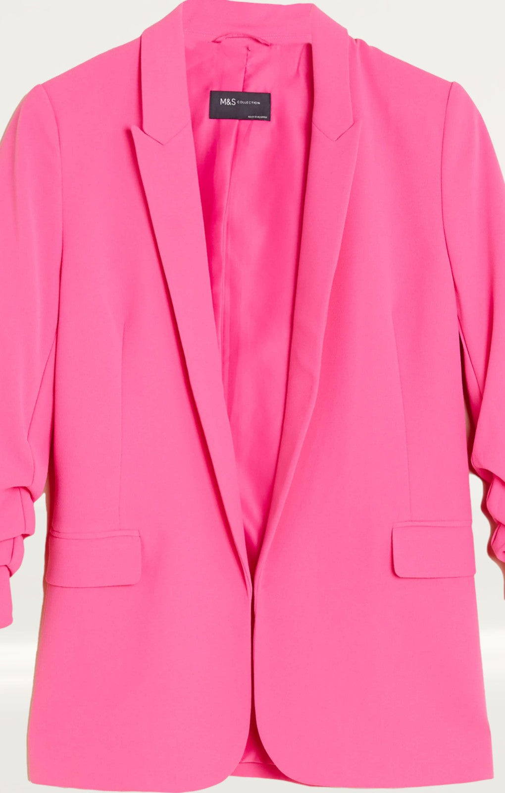 M&S Rose Ruched Sleeve Crepe Jacket