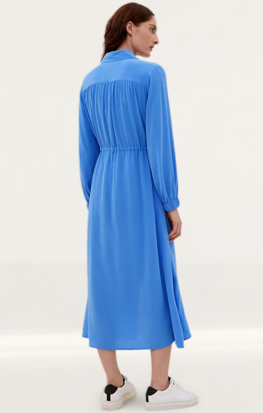 M&S Silk Waisted Shirt Dress