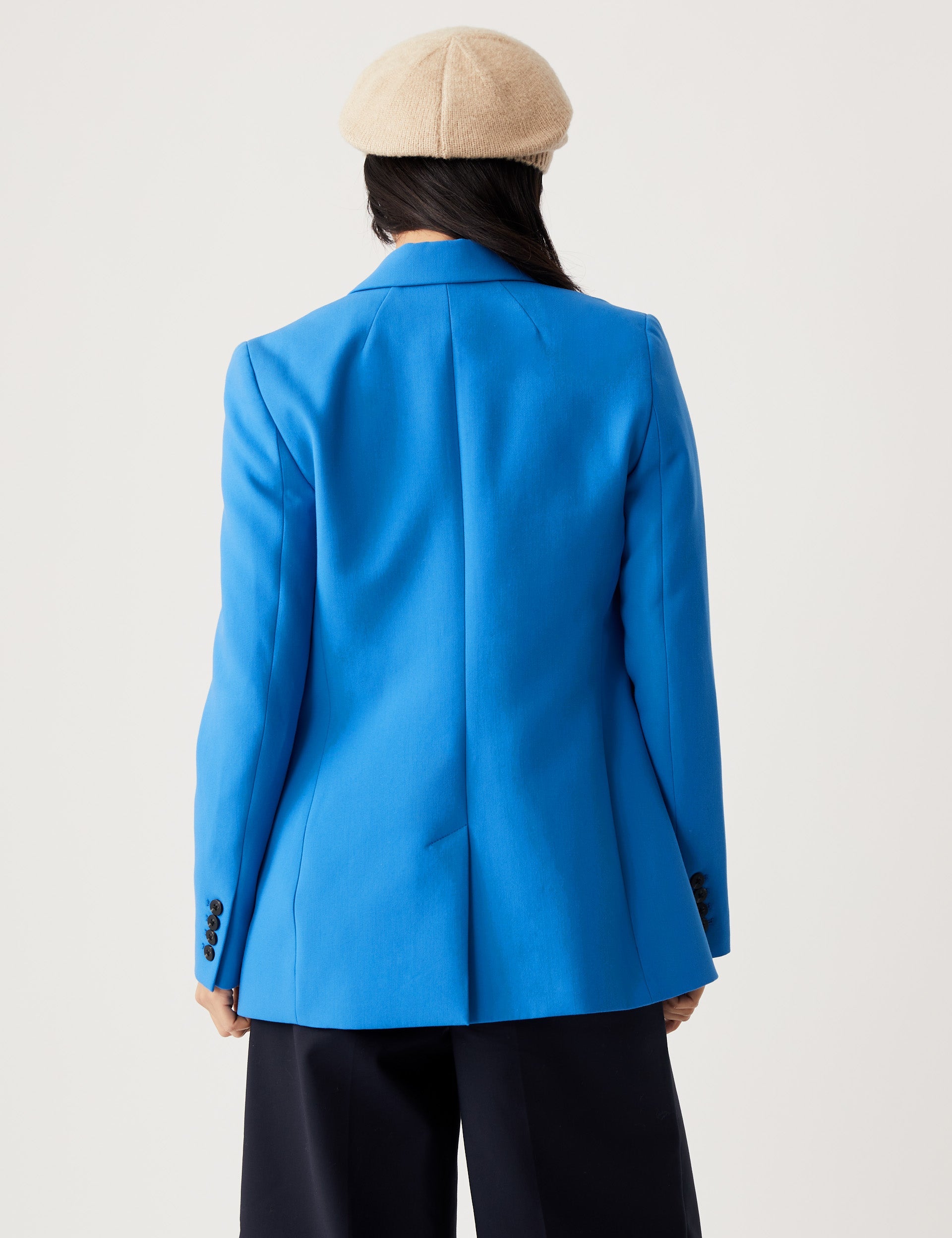 M&S Ultimate Blue Straight Leg Trouser Suit