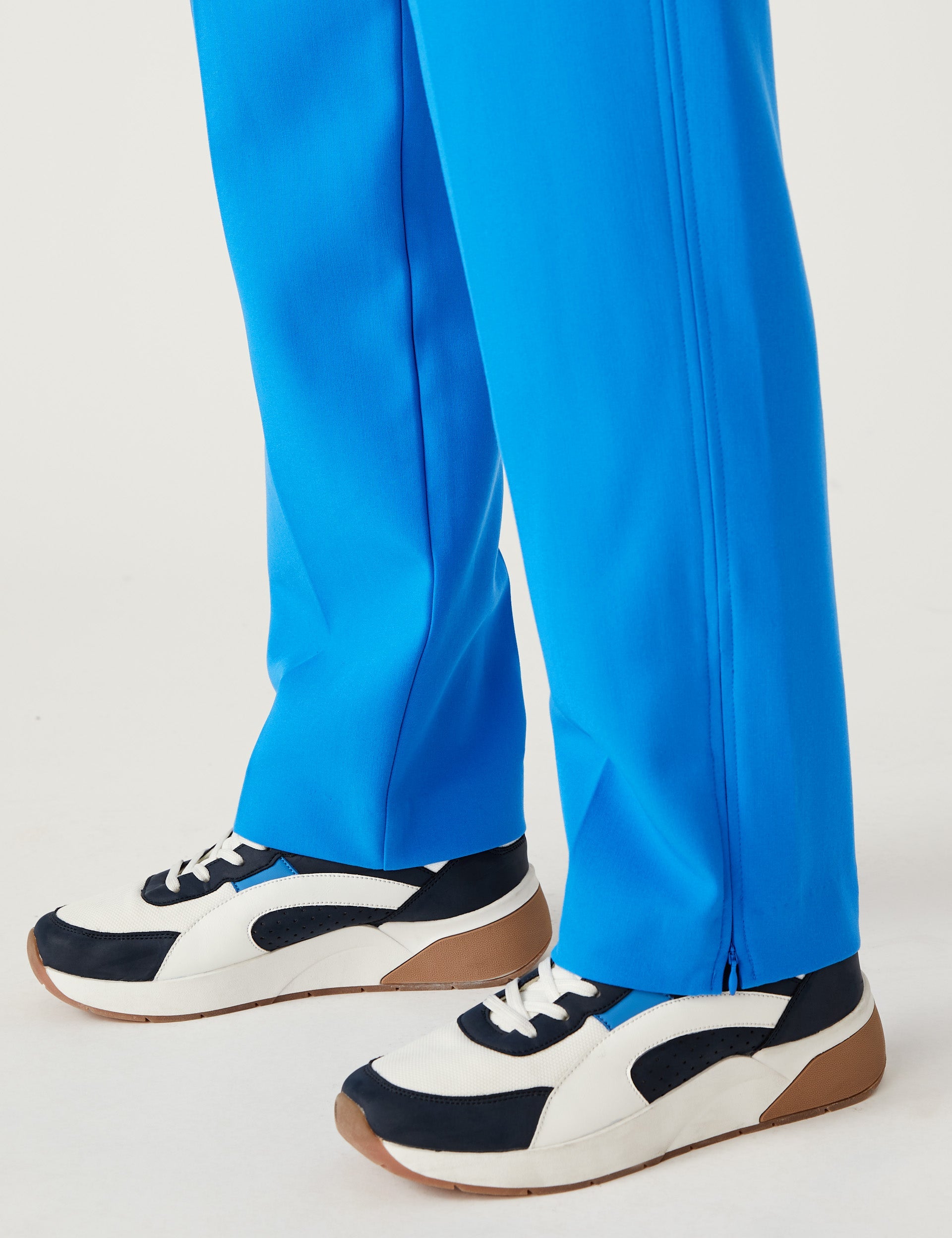 M&S Ultimate Blue Straight Leg Trouser Suit
