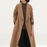 M&S Wool Belted Longline Wrap Coat