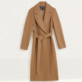 M&S Wool Belted Longline Wrap Coat