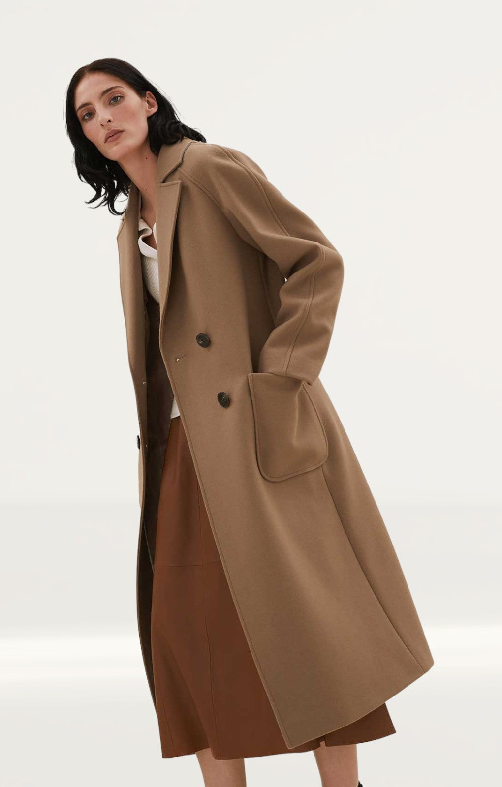M&S Wool Double Breasted Coat