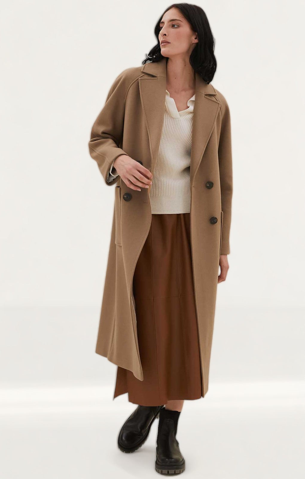 M&S Wool Double Breasted Coat