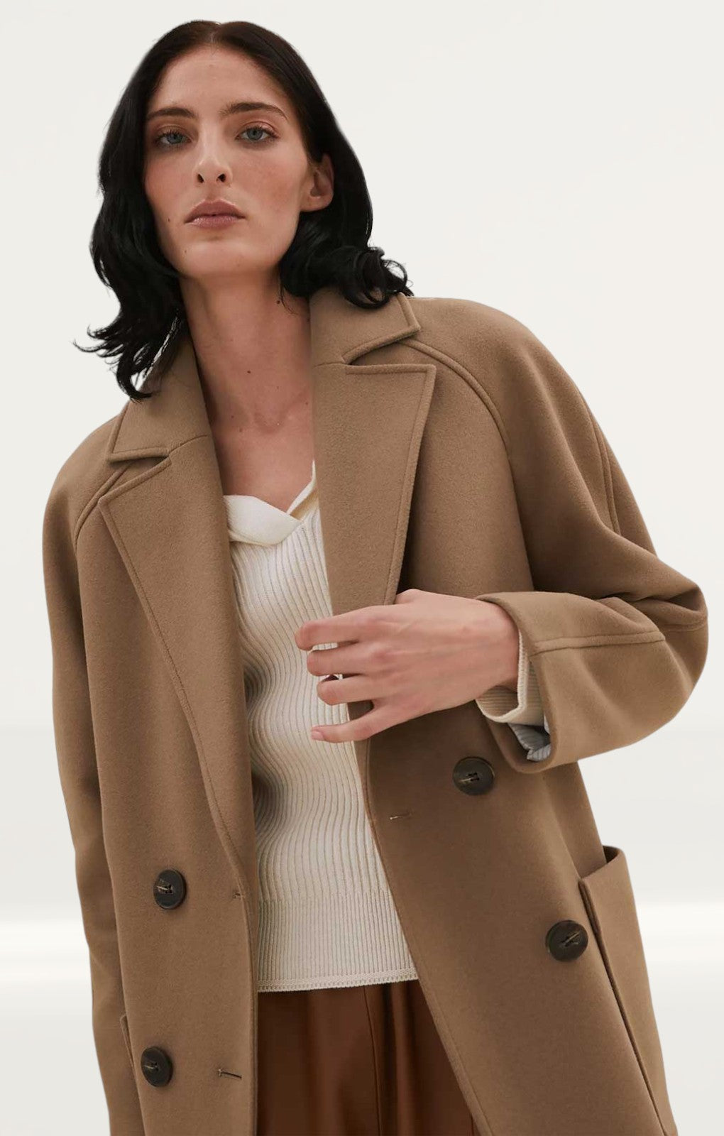 M&S Wool Double Breasted Coat