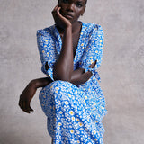 M&S X Ghost Floral Shirred Waist Midi Dress