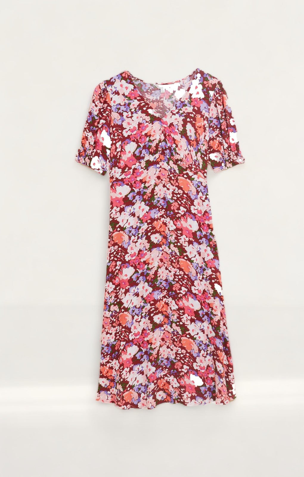 M&S X Ghost Floral V-Neck Empire Line Midi Tea Dress