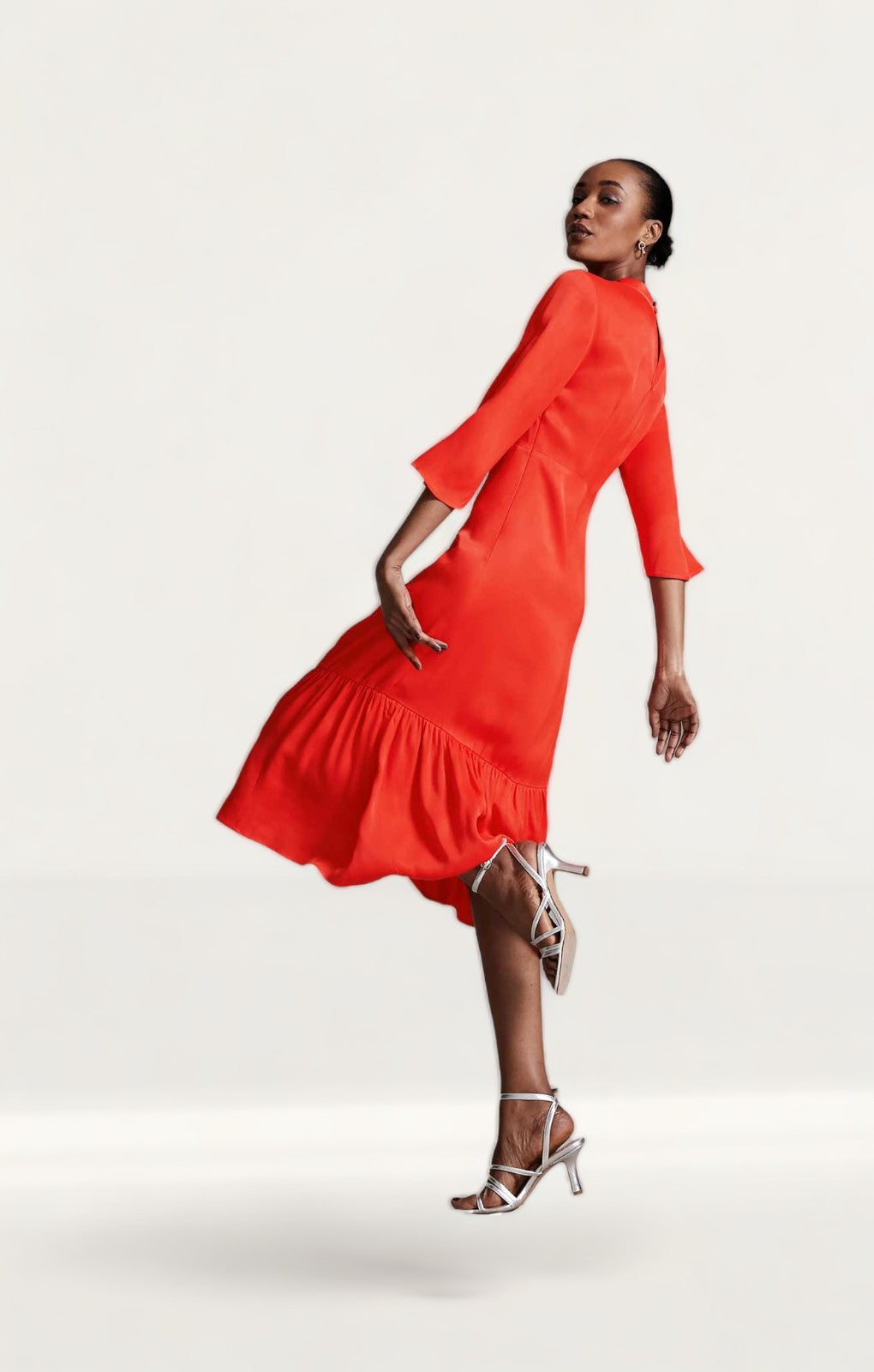 M&S X Ghost Satin Midi Dress