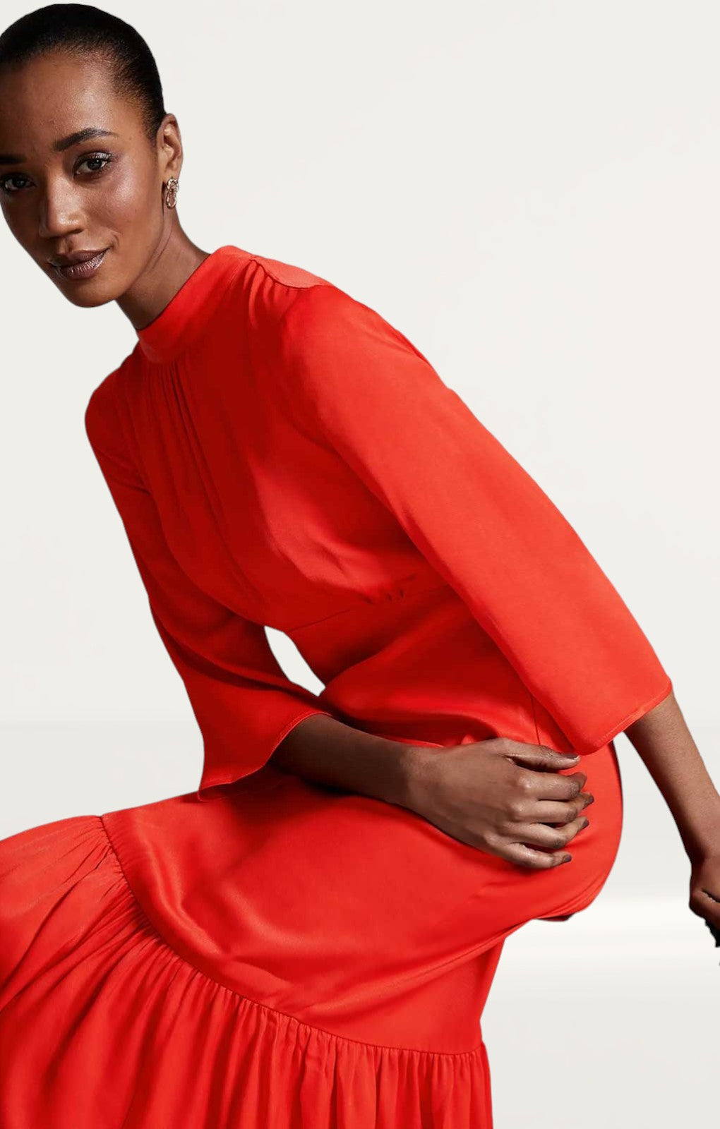 M&S X Ghost Satin Midi Dress