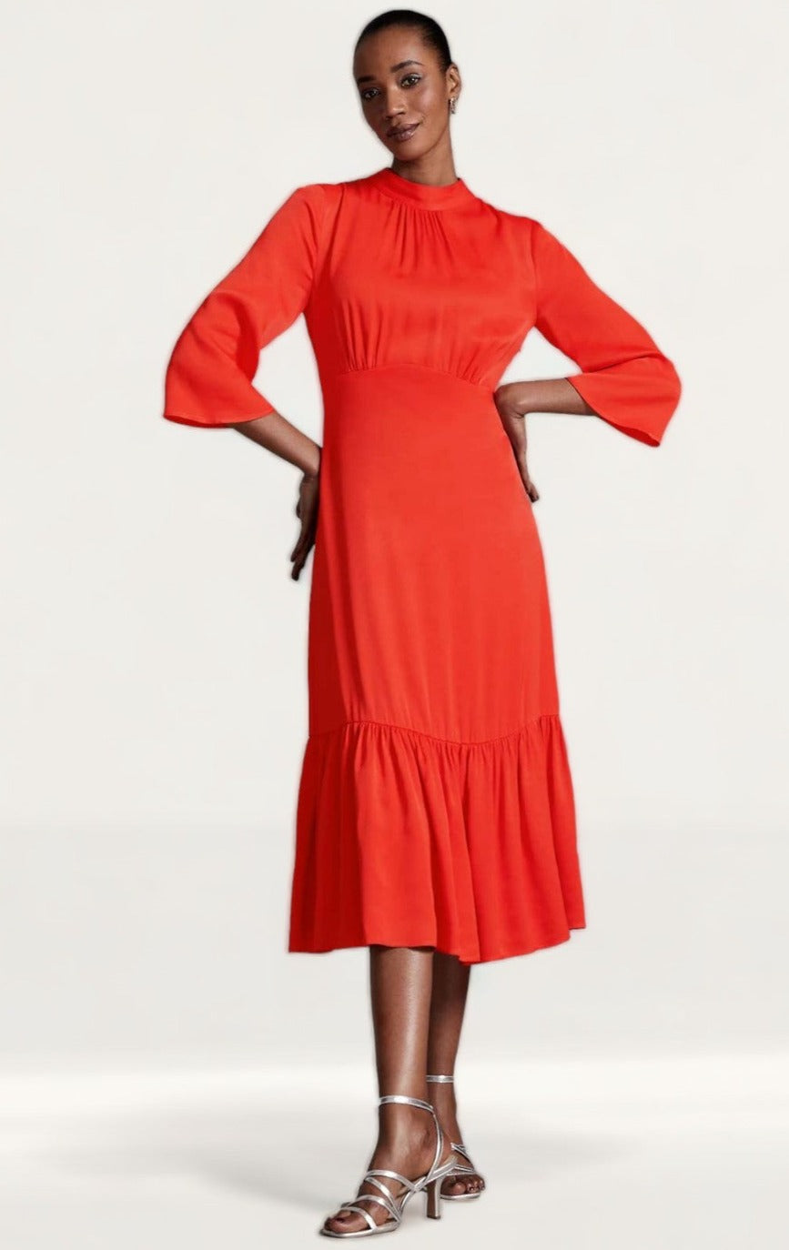 M&S X Ghost Satin Midi Dress