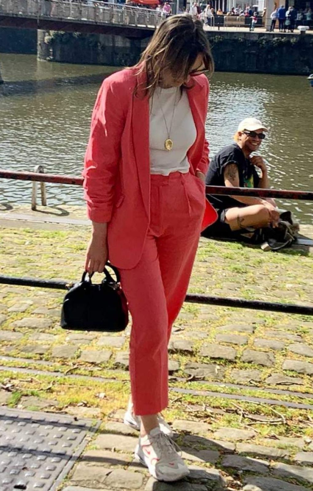 M&S Flamingo Linen Trouser Suit Co-Ord