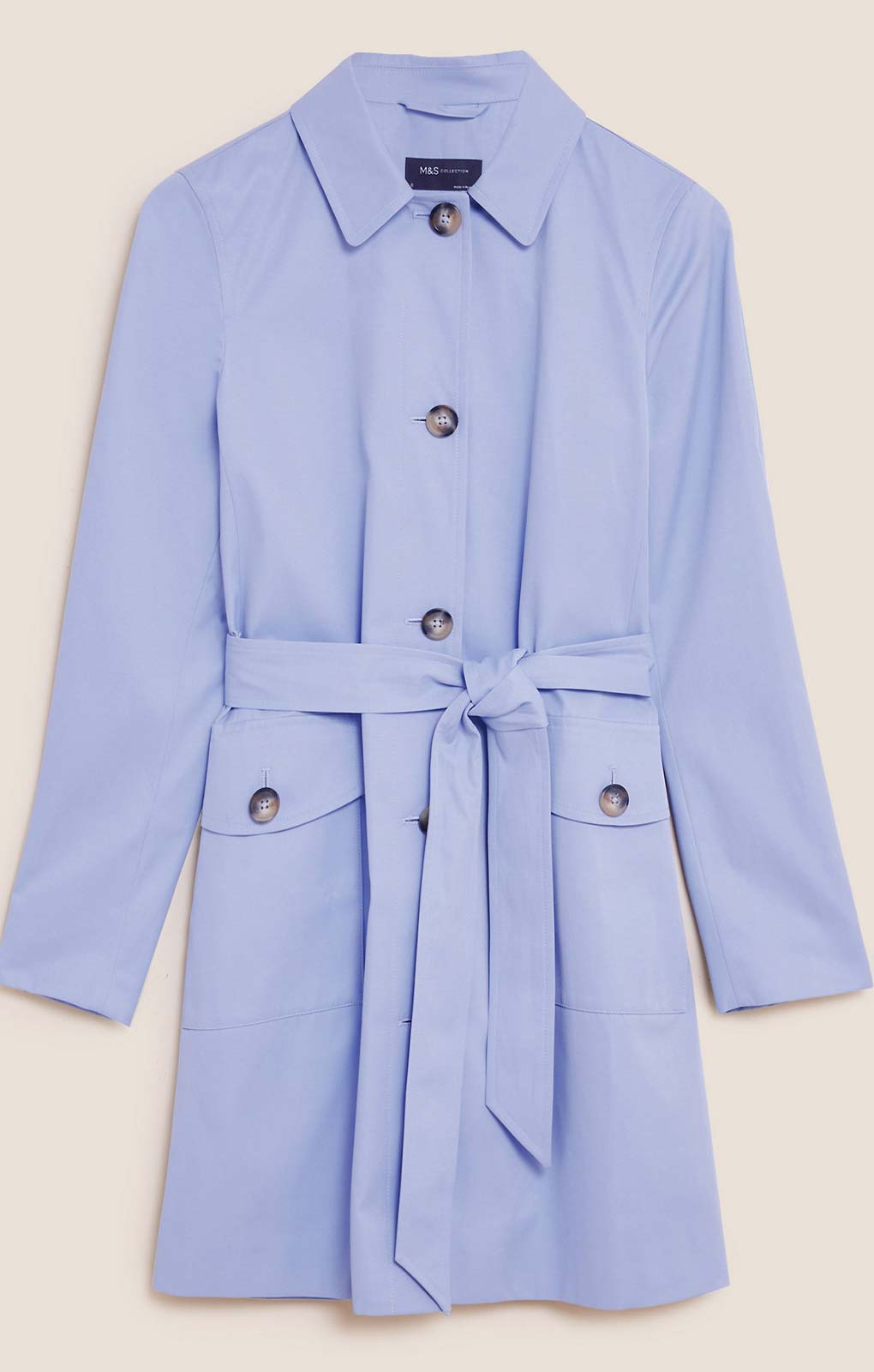 M&S Medium Blue Trench