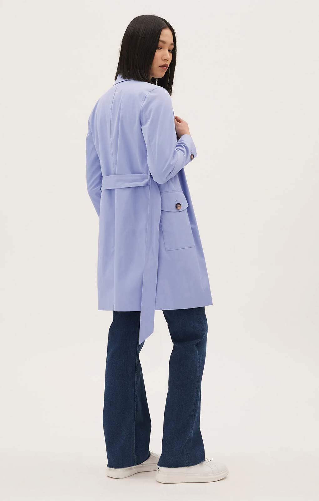 M&S Medium Blue Trench