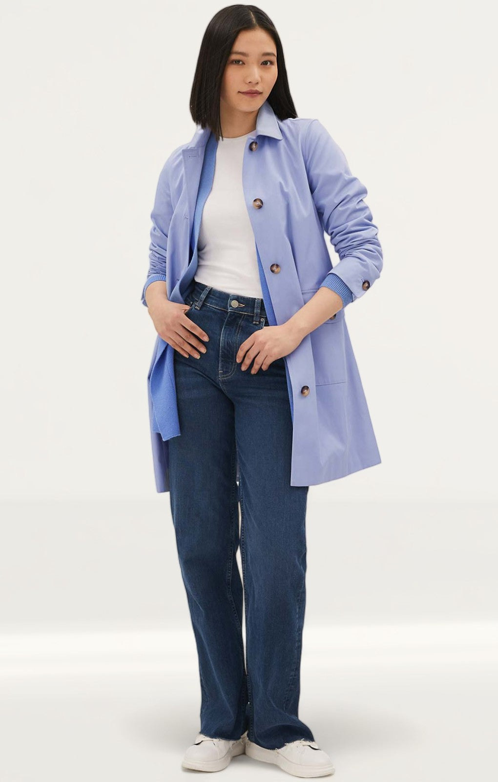 M&S Medium Blue Trench