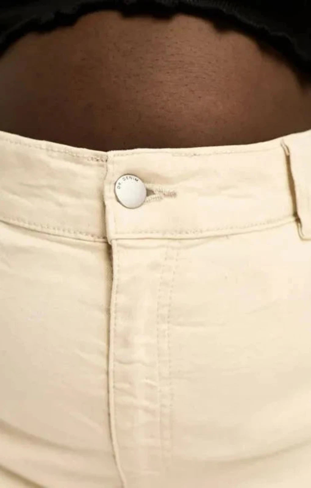 Dr Denim Plus Moxy Straight Sky High Jeans In Beige