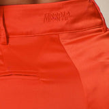 Misspap Orange Premium Oversized Satin 3 Piece Set product image