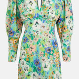 Oasis Tropical Floral V Neck Skater Dress