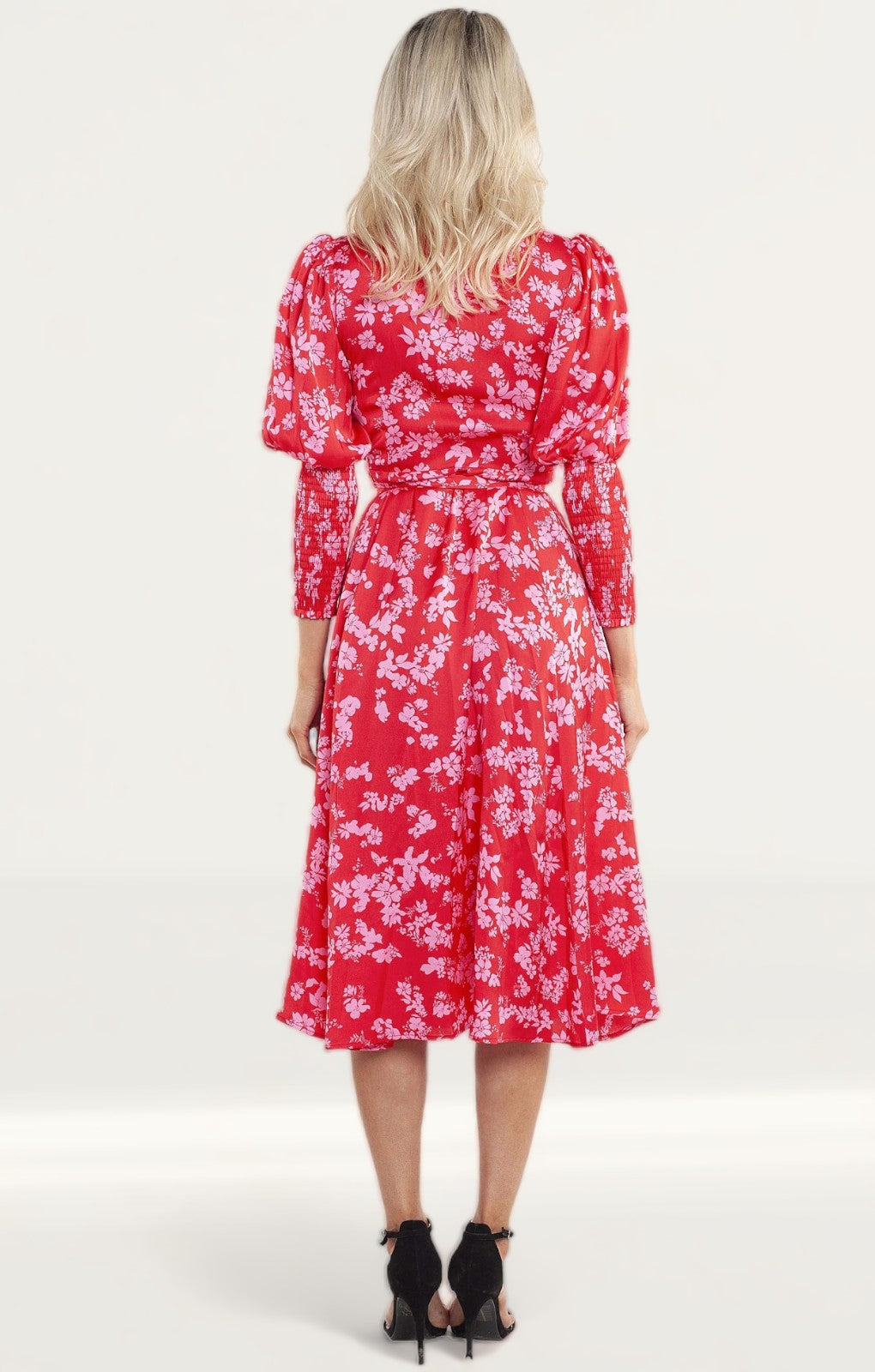 Never Fully Dressed Red/Pink Print Victoria Dress