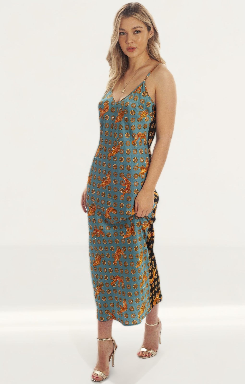 Never Fully Dressed Tiger Print Maxi Dress