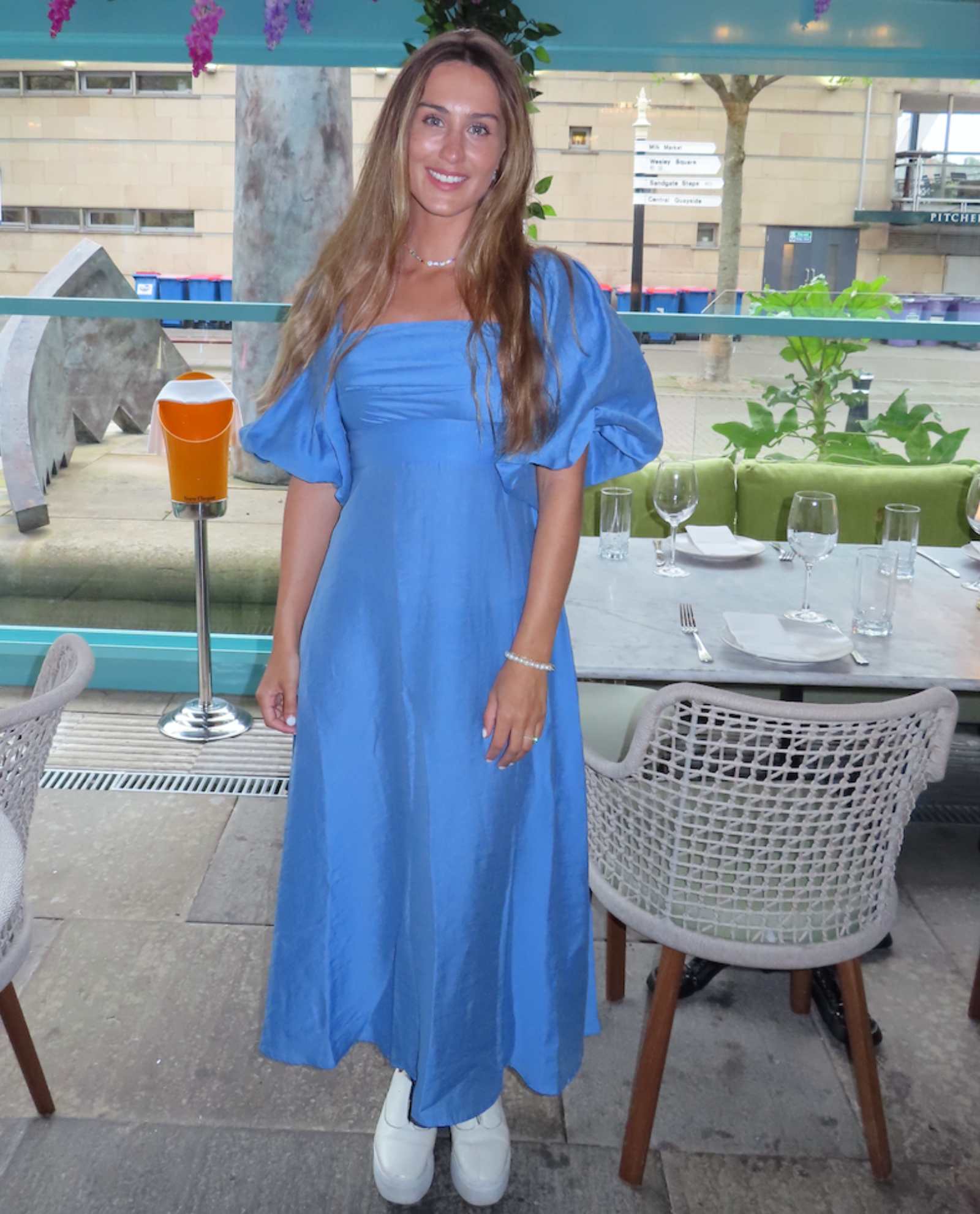 Nobody's Child Blue Maxine Midi Dress