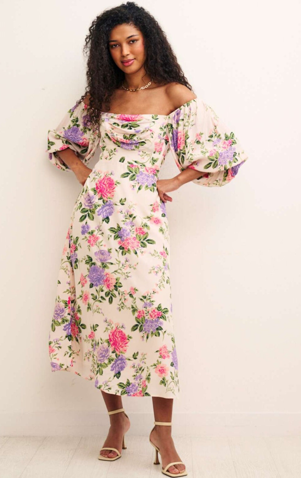 Nobody's Child Floral Maxine Midaxi Dress