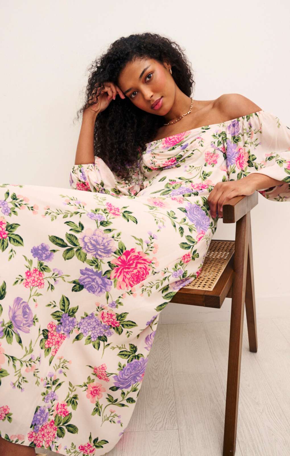 Nobody's Child Floral Maxine Midaxi Dress