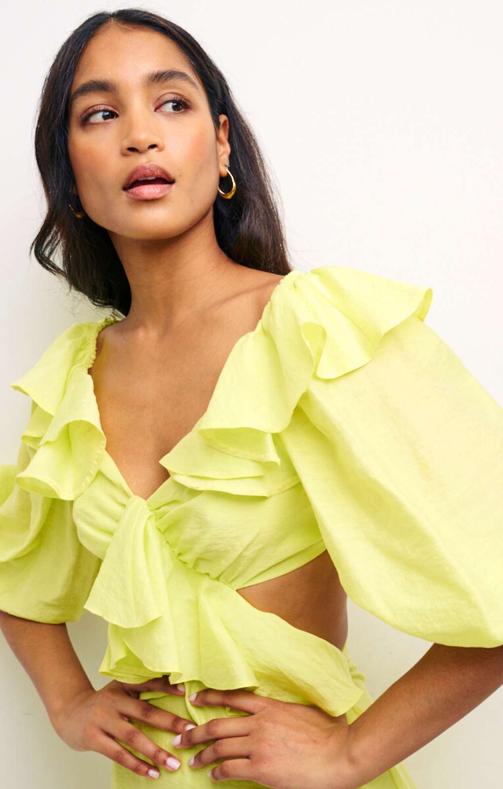 Nobody's Child Lime Green Dani Dress