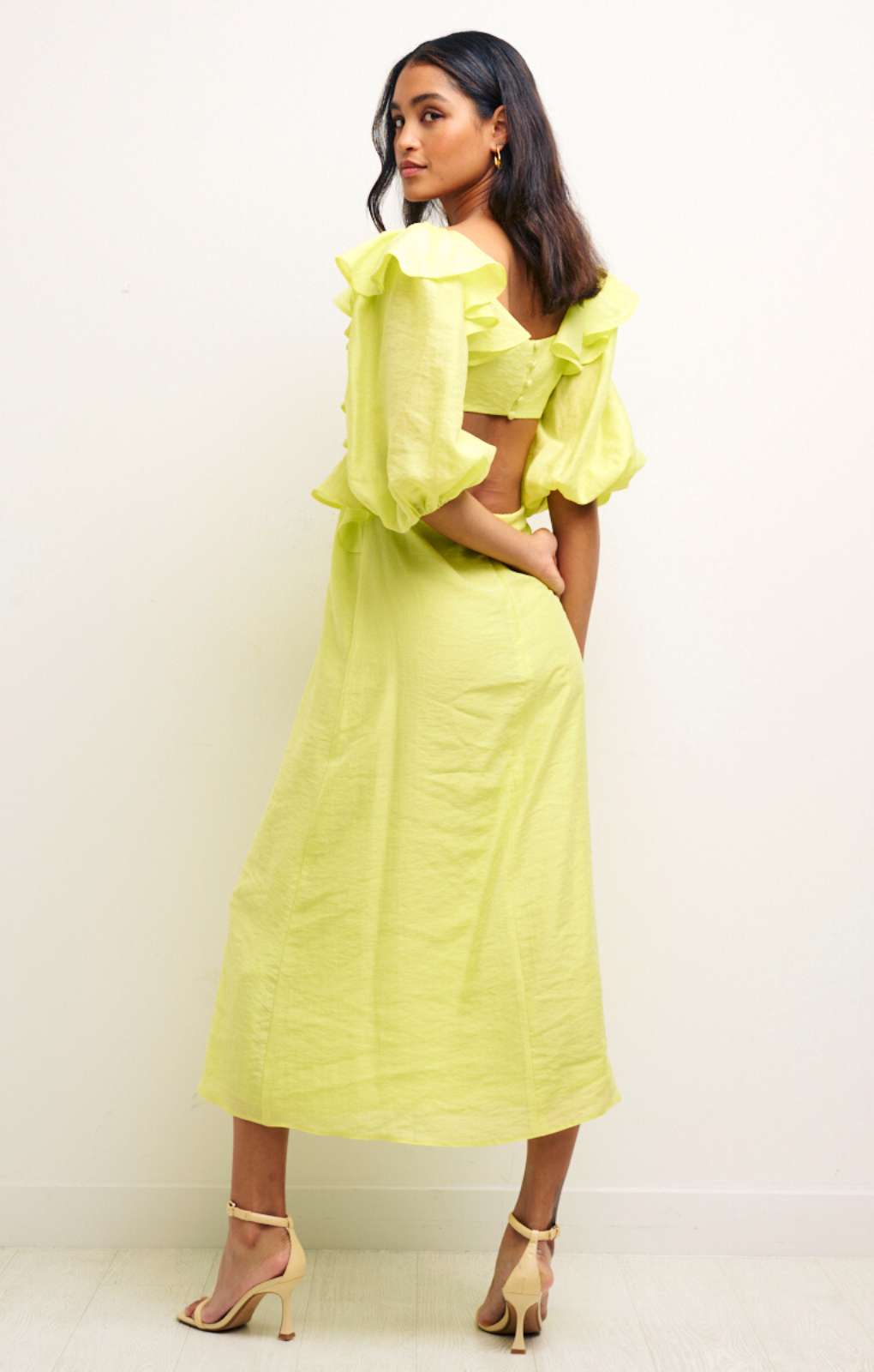 Nobody's Child Lime Green Dani Dress