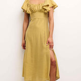Nobody's Child Olive Green Dove Midi Dress