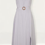 Oasis Belted Linen Look Midi Dress