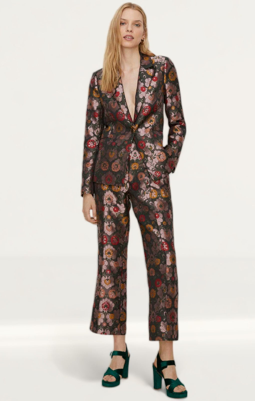 Oasis Floral Jacquard Co-Ord