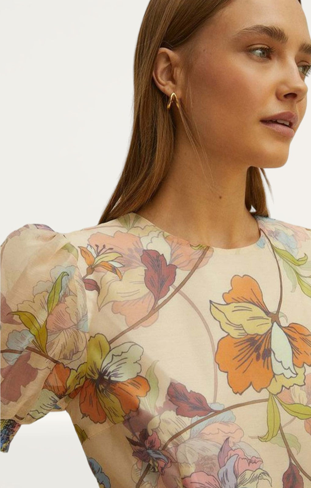 Oasis Pastel Floral Tiered Skater Dress