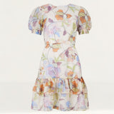 Oasis Pastel Floral Tiered Skater Dress