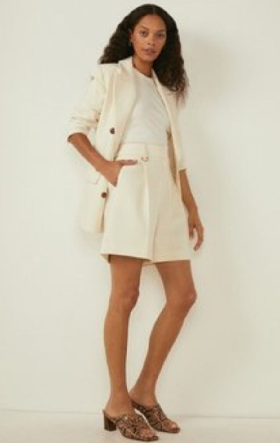 Oasis Tailored Pintuck Shorts