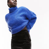Topshop Tall Leather Look Weave Mini Skirt In Black – skirts by Topshop Tall, available to rent from Hirestreet