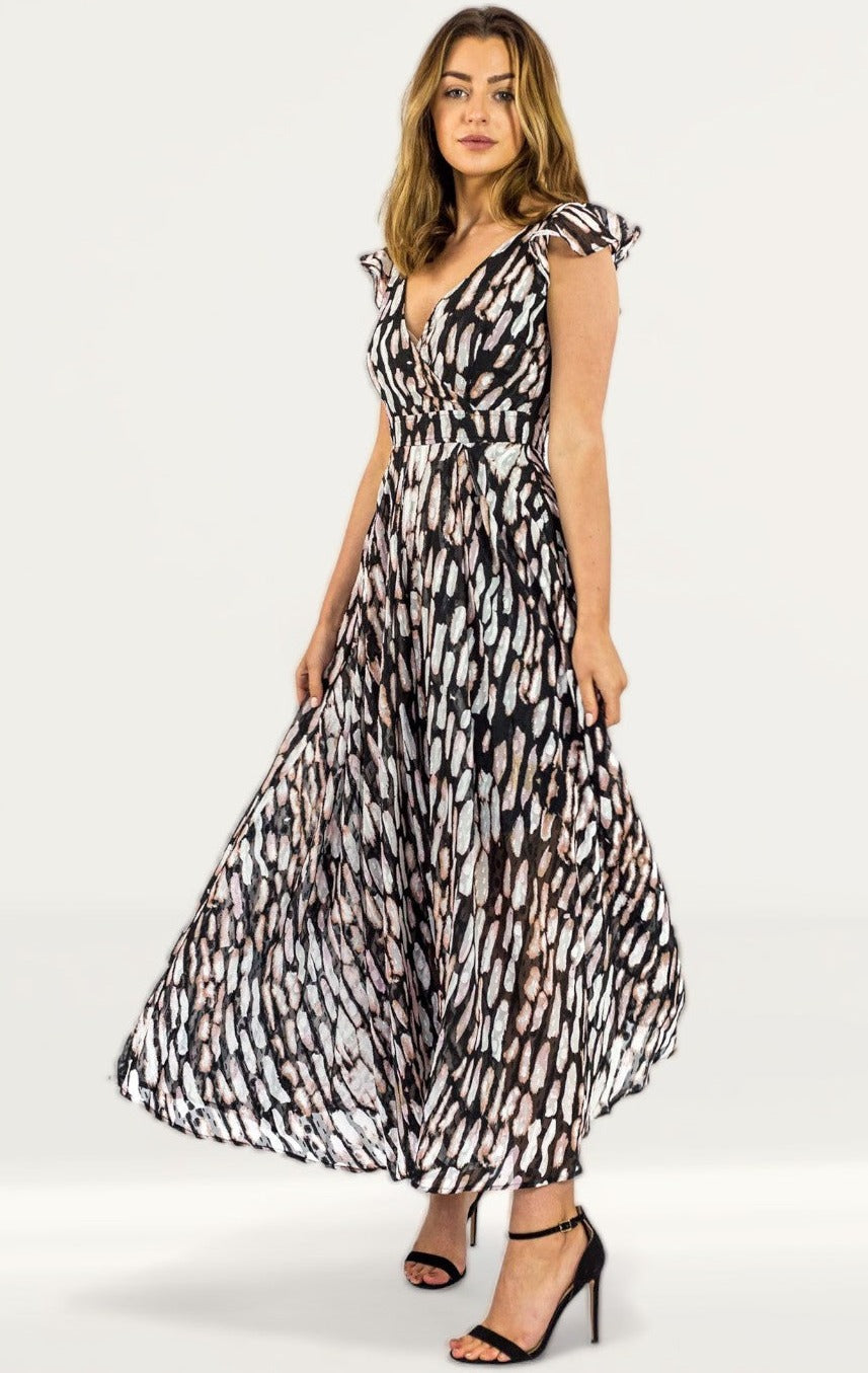 Religion Shine Black Maxi Dress