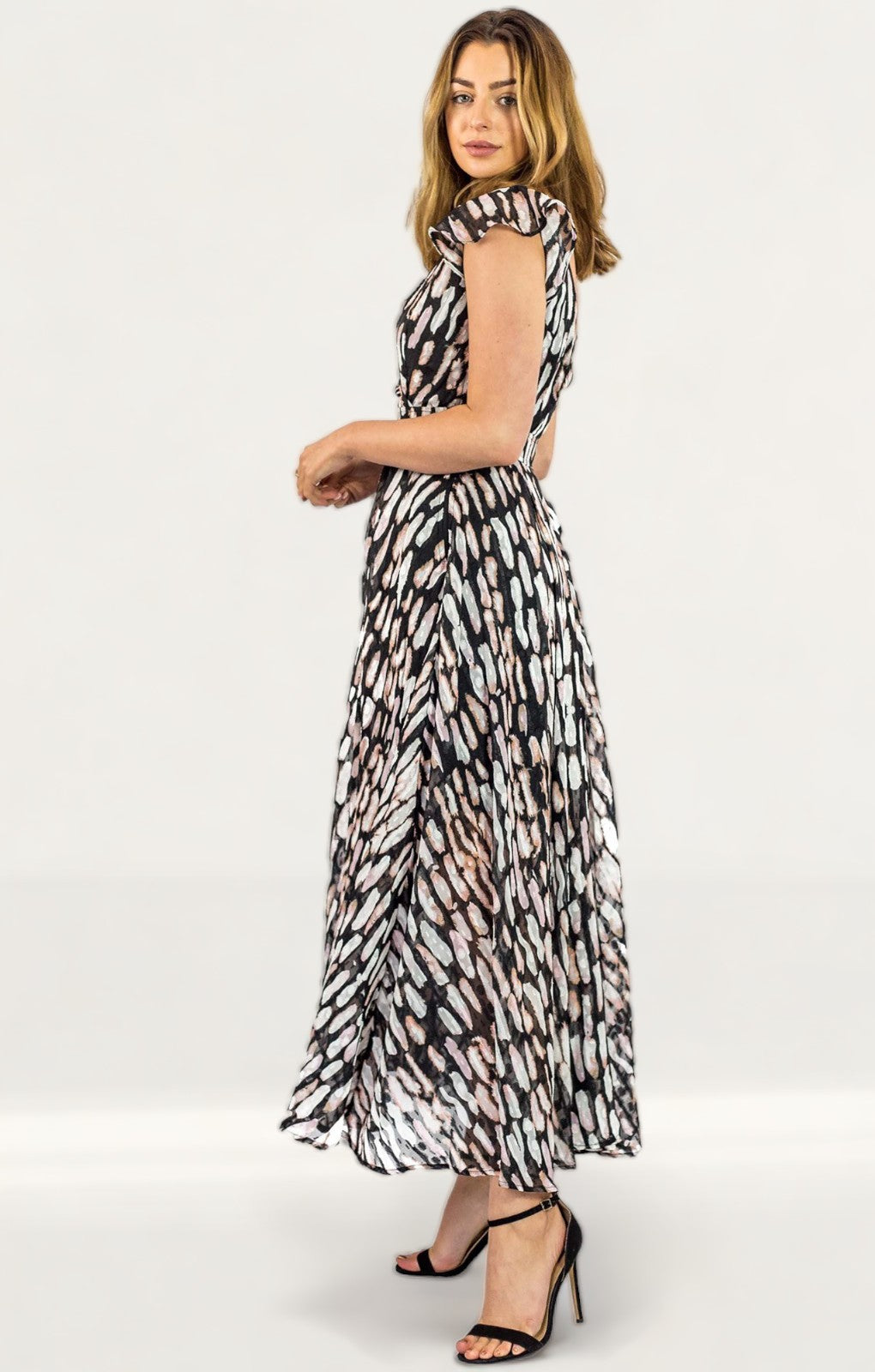 Religion Shine Black Maxi Dress
