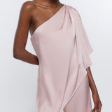 River Island Pink Drape Shoulder Jumpsuit
