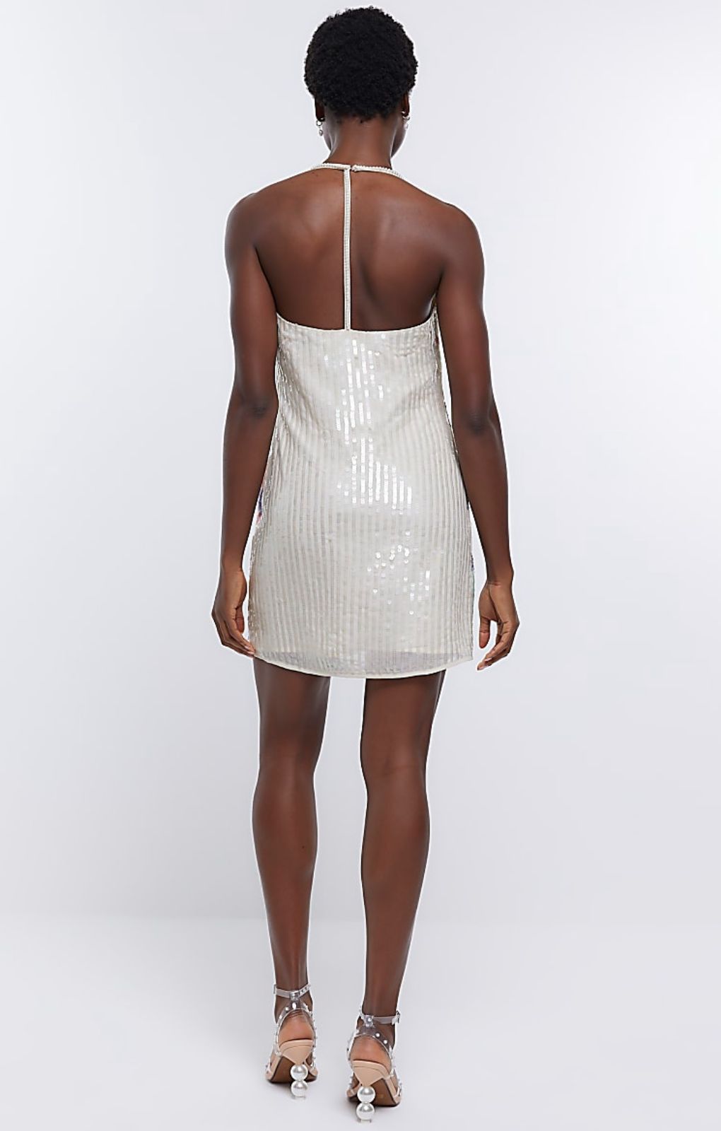 River Island Sequin Shift Mini Dress product image