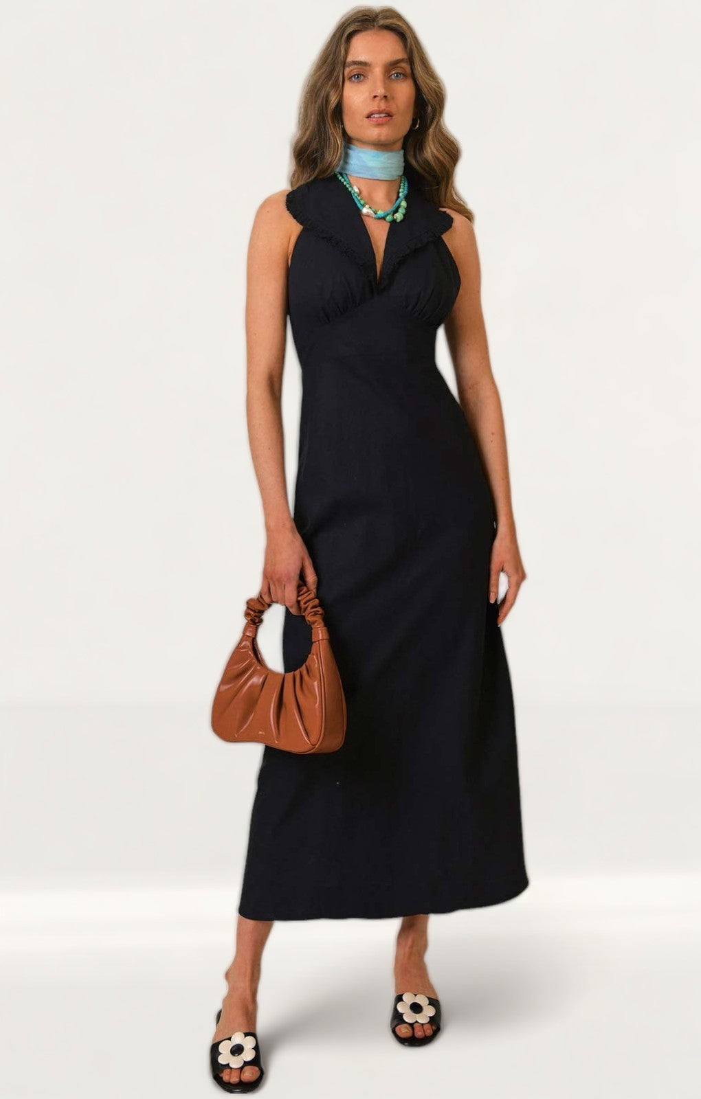 Rent Rixo Black Sabrina Dress | Hirestreet Rent Rixo Black Sabrina Dress | Hirestreet