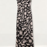 Rixo Moniq Oceanic V-Neck Midi Dress
