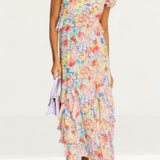 Rixo Multicoloured Thanvi Midi Dress