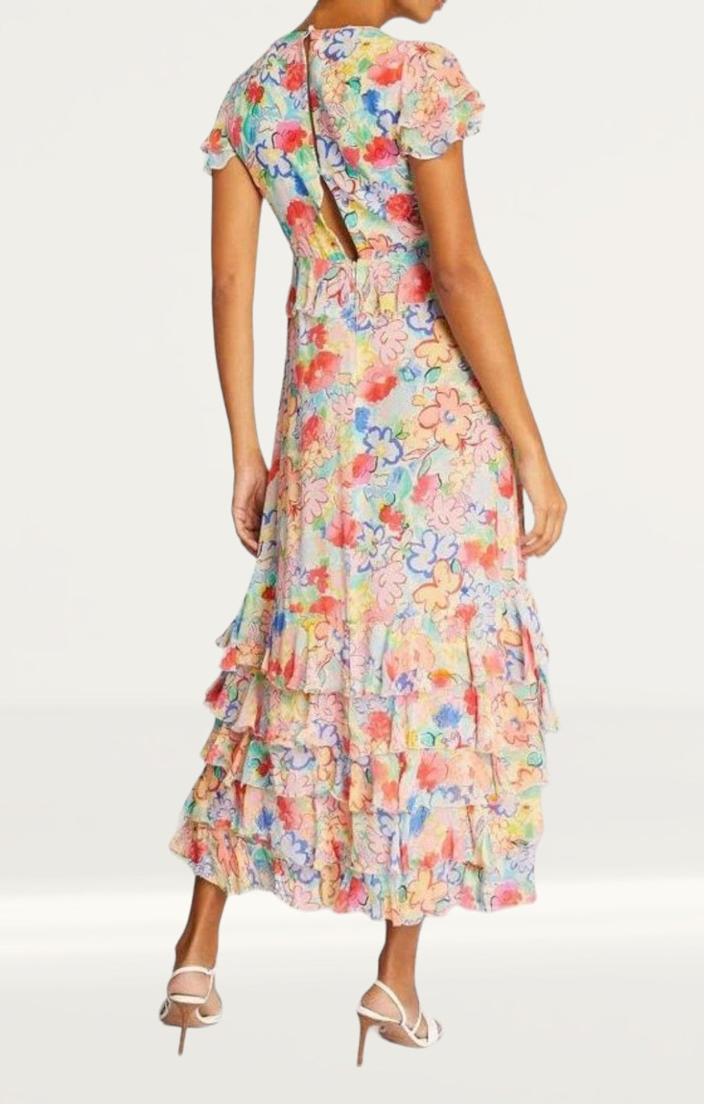 Rixo Multicoloured Thanvi Midi Dress