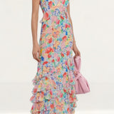Rixo Multicoloured Thanvi Midi Dress