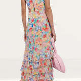 Rixo Multicoloured Thanvi Midi Dress