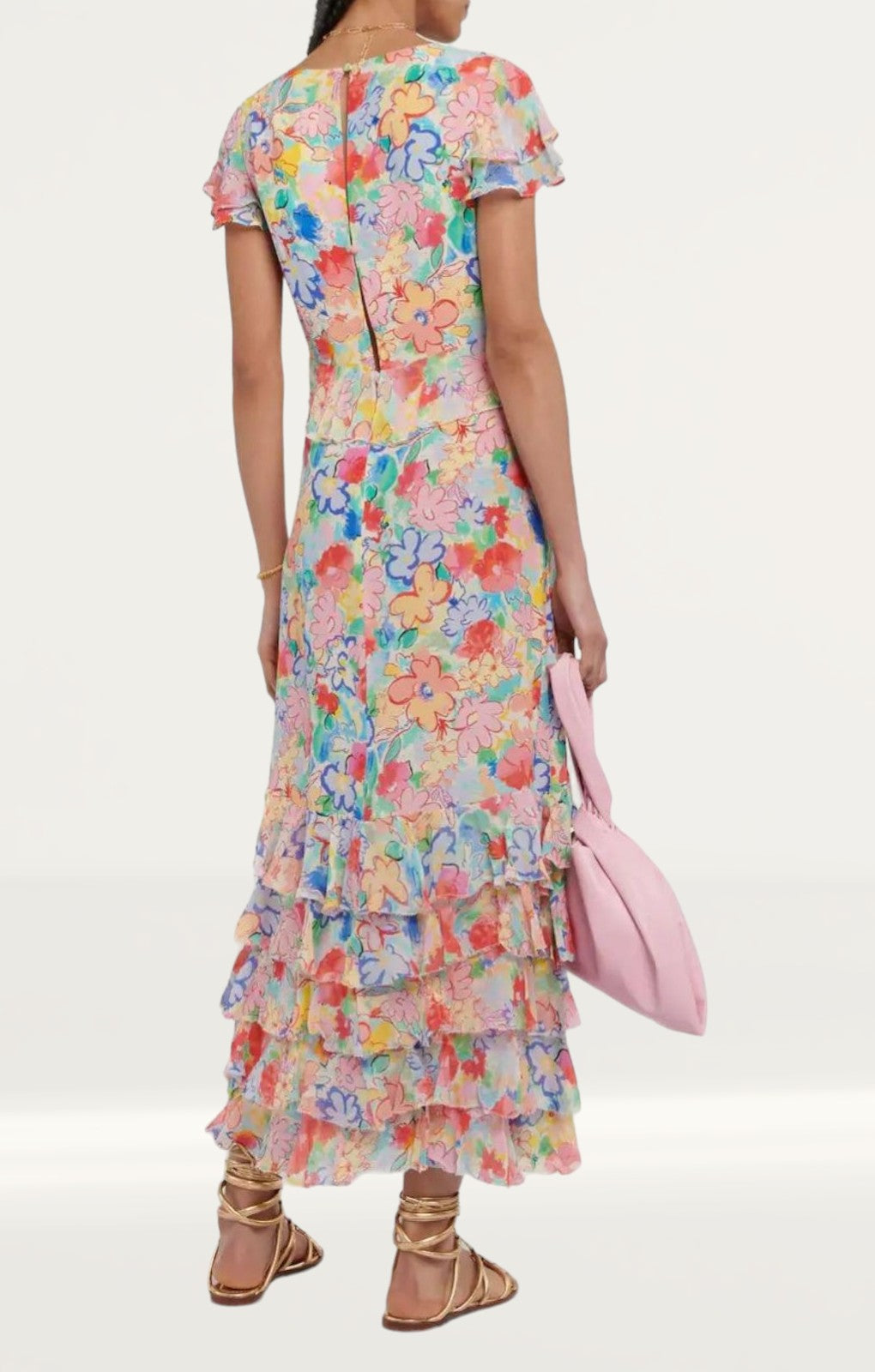 Rixo Multicoloured Thanvi Midi Dress