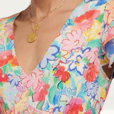 Rixo Multicoloured Thanvi Midi Dress