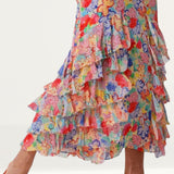 Rixo Multicoloured Thanvi Midi Dress