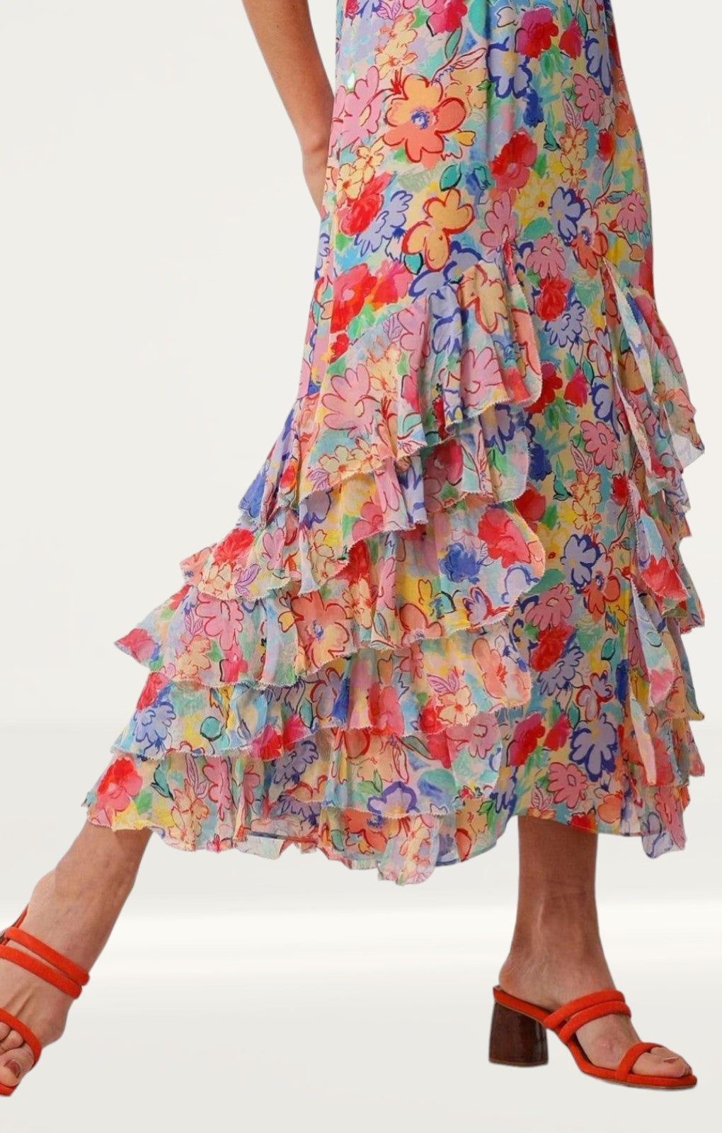 Rixo Multicoloured Thanvi Midi Dress